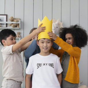 Eleganter Retro Halloween Spooky Ein erster Geburt Baby T-shirt