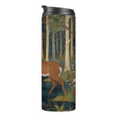 Eleganter Retro-Hirsch boho Wald Grünflächen Thermosbecher (Nach rechts gedreht)