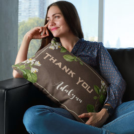 Eleganter Retro-Individuelle Name Text-Geschenk br Lendenkissen