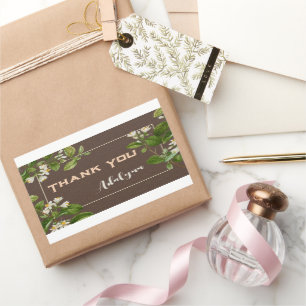 Eleganter Retro-Individuelle Name Text-Geschenk br Rechteckiger Aufkleber
