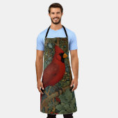 Eleganter Retro Kardinal Schürze (Getragen)