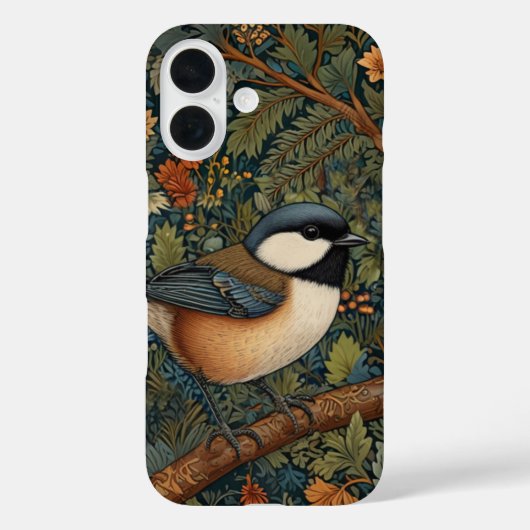 Eleganter Retro-Waldvogel Case-Mate iPhone Hülle (Rückseite)