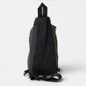 Eleganter Retro-Waldvogel  Crossbody Bag (Rückseite)