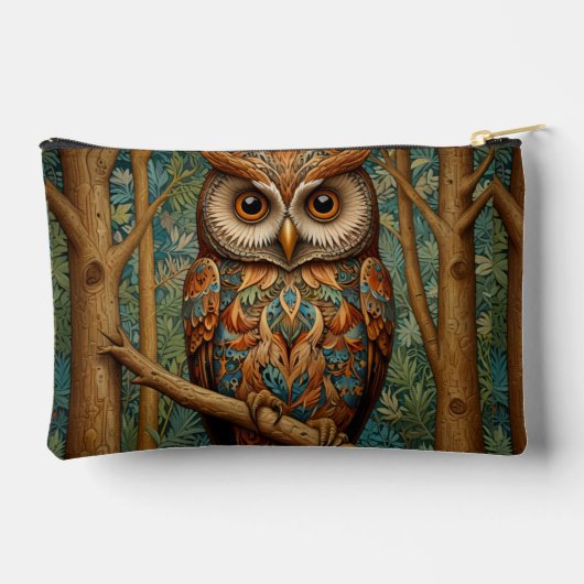 Eleganter Retrouschelwald Zubehörtasche (Rückseite)