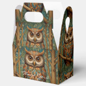 Eleganter Retrouschus boho bohemianischer Wald grü Geschenkschachtel (Offen)