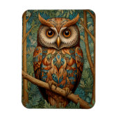 Eleganter Retrouschus boho bohemianischer Wald grü Magnet (Vertikal)