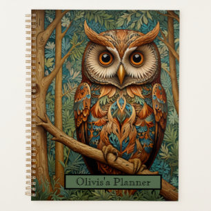 Eleganter Retrouschus boho bohemianischer Wald grü Planer
