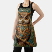 Eleganter Retrouschus boho bohemianischer Wald grü Schürze (InSitu)