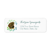 Eleganter Rhodesian Ridgeback Hund mit Kranz (Vorne)
