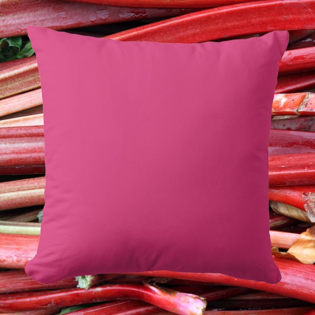 Eleganter Rhubarb rosa Soft, stilvoller Akzent Kissen (Von Creator hochgeladen)