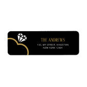 Eleganter Ring in der Neujahrsweihnacht der Verlob (Vorne)