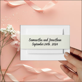 Eleganter Ring von Blume Wasserfarbe Einladungsbanderole