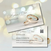 Eleganter Rings QR Beruflich Events Jeweler Visitenkarte