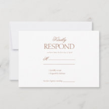 Eleganter Rokoko blumenWedding RSVP Card