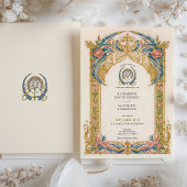 Eleganter Rokoko Hochzeit Einladung