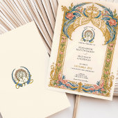 Eleganter Rokoko Hochzeit Einladung