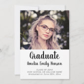 Eleganter Rokoko Pink Graduate Foto Abschluss Ankündigung (Vorderseite)