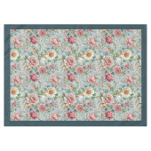 Eleganter Rokoko Verzierte botanische Muster Tischdecke (Vorderseite (Horizontal))