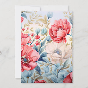 Eleganter Romantischer Blumen Botanischer Garten Ankündigung