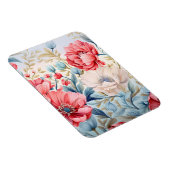 Eleganter Romantischer Blumen Botanischer Garten Magnet (Rechte Seite)