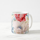 Eleganter Romantischer Blumenbotanischer Garten Kaffeetasse (VorderseiteRechts)