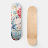 Eleganter Romantischer Blumenbotanischer Garten Skateboard (Vorderseite)