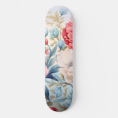 Eleganter Romantischer Blumenbotanischer Garten Skateboard (Vorderseite)