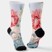 Eleganter Romantischer Blumenbotanischer Garten Socken (Gewinkelt)