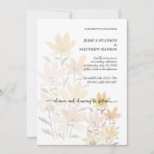 Eleganter Romantischer Blumengarten Einladung (Vorderseite)