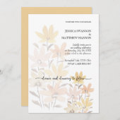 Eleganter Romantischer Blumengarten Einladung (Vorne/Hinten)