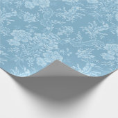 Eleganter Romantischer Chic Floral Damask-Pastel B Geschenkpapier (Ecke)