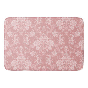 Eleganter romantischer Chic Floral Damask-Pastel R Badematte