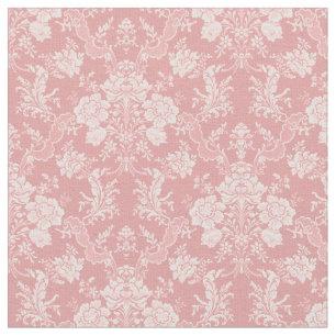 Eleganter romantischer Chic Floral Damask-Pastel R Stoff