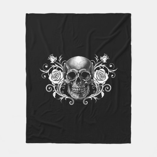 Eleganter, romantischer Goth Fleecedecke (Vorderseite)