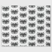 Eleganter, romantischer Goth Geschenkpapier (Flach)