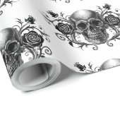 Eleganter, romantischer Goth Geschenkpapier (Rolleneckpunkt)