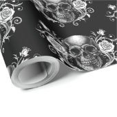 Eleganter, romantischer Goth Geschenkpapier (Rolleneckpunkt)