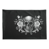 Eleganter, romantischer Goth Kissenbezug (Rückseite-Rechts)