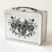 Eleganter, romantischer Goth Metall Brotdose (Vorderseite)