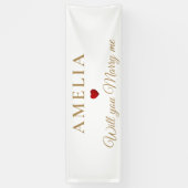 Eleganter Romantischer Heiratsantrag Banner (Vertikal)