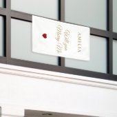 Eleganter Romantischer Heiratsantrag Werden Sie Mi Banner (Äußeres Gebäude)
