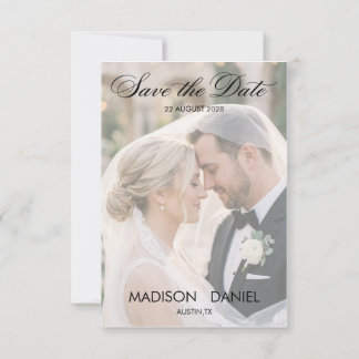 Eleganter Romantischer Klassischer FOTO SAVE THE D Date