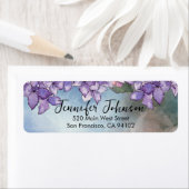 Eleganter romantischer Wasserfarben Lila Hydrangea (Insitu)