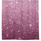 Eleganter rosa abstrakter girly Glitter Burgunders Duschvorhang (Vorderseite)