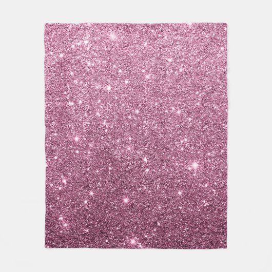 Eleganter rosa abstrakter girly Glitter Burgunders Fleecedecke (Vorderseite)