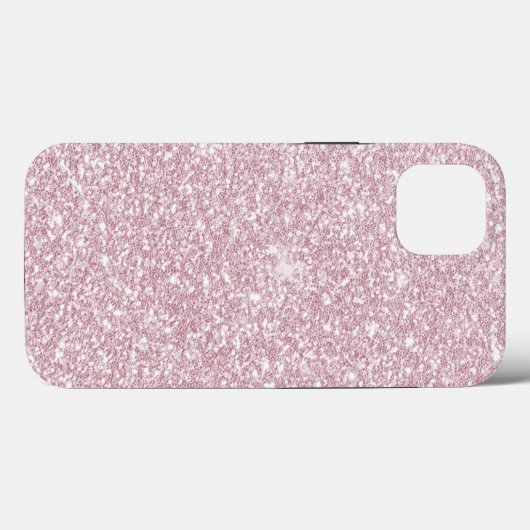 Eleganter, rosa abstrakter trendiger Glitzer C Case-Mate iPhone Hülle (Rückseite (Horizontal))