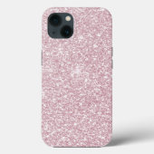 Eleganter, rosa abstrakter trendiger Glitzer C Case-Mate iPhone Hülle (Rückseite)