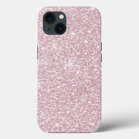 Eleganter, rosa abstrakter trendiger Glitzer C Case-Mate iPhone Hülle (Rückseite)