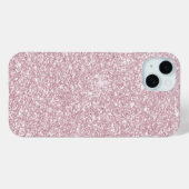 Eleganter, rosa abstrakter trendiger Glitzer Case-Mate iPhone Hülle (Rückseite (Horizontal))