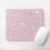 Eleganter, rosa abstrakter trendiger Glitzer Mousepad (Mit Mouse)